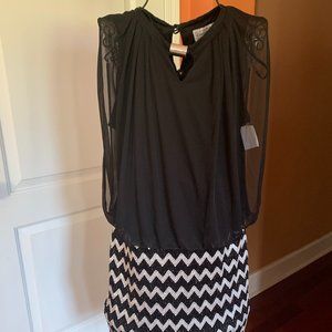 Chelsea Suite Black Dress NWT